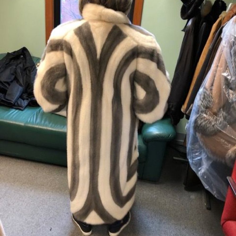 Cerulean Full Length Mink Coat